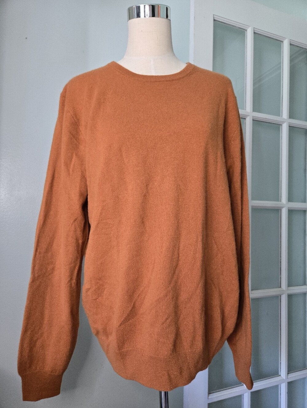 J. Crew Men's Crewneck Sweater in Burnt Orange